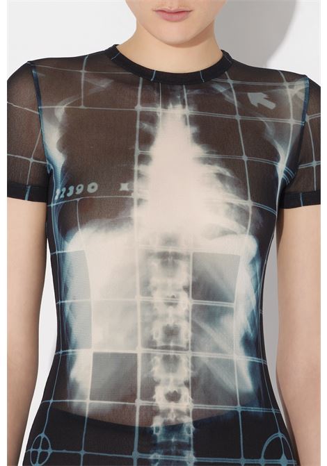 abito corto squeletor donna nero e blu JEAN PAUL GAULTIER | 25/33-F-RO310-T580005956